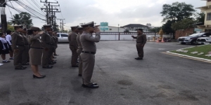 ผกก.สภ.ควนขนุน อบรมคุณธรรม จริยธรรม ข้าราชการตำรวจ ก่อนปล่อยแถวออกปฏิบัติงาน